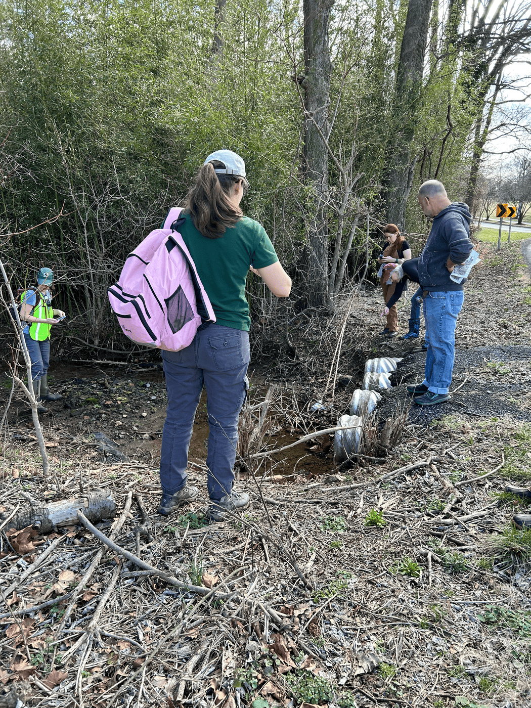 Elks Run Watershed volunteers in the field